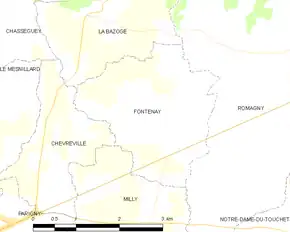 Poziția localității Fontenay