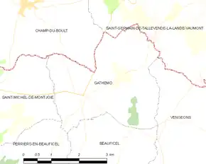 Poziția localității Gathemo