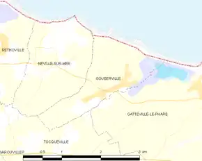 Poziția localității Gouberville