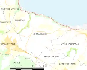 Poziția localității Gréville-Hague