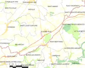 Poziția localității Guilberville