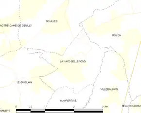 Poziția localității La Haye-Bellefond