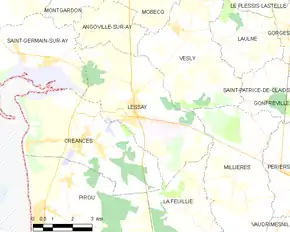 Poziția localității Lessay