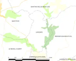 Poziția localității Lingeard