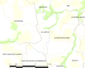 Poziția localității Le Loreur