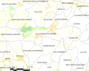 Poziția localității La Lucerne-d'Outremer