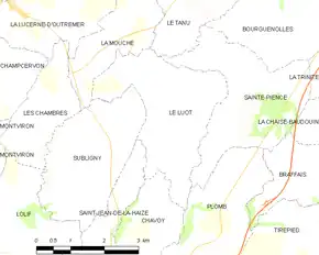 Poziția localității Le Luot