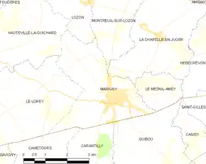 Poziția localității Marigny