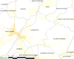 Poziția localității La Meauffe