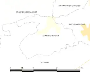 Poziția localității Le Mesnil-Véneron