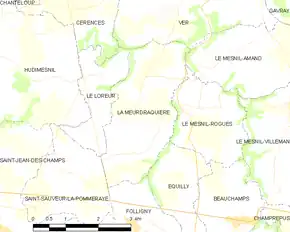 Poziția localității La Meurdraquière