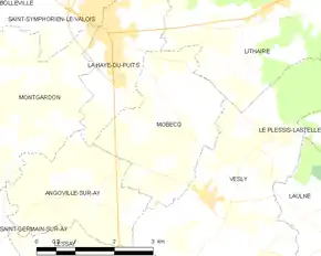 Poziția localității Mobecq