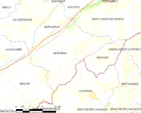 Poziția localității Montbray