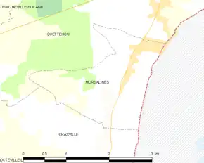 Poziția localității Morsalines