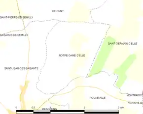 Poziția localității Notre-Dame-d'Elle