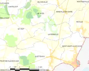 Poziția localității La Pernelle