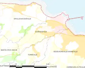Poziția localității Querqueville