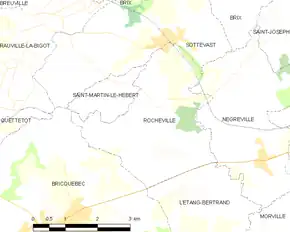 Poziția localității Rocheville