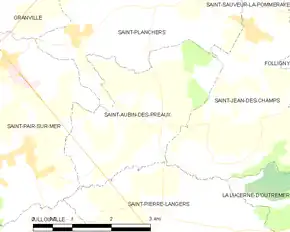Poziția localității Saint-Aubin-des-Préaux