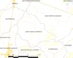Poziția localității Saint-Aubin-du-Perron