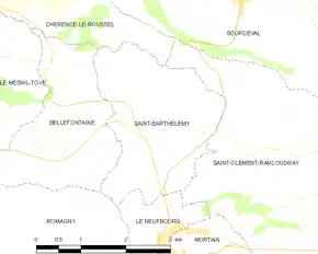 Poziția localității Saint-Barthélemy