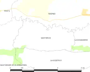 Poziția localității Saint-Brice