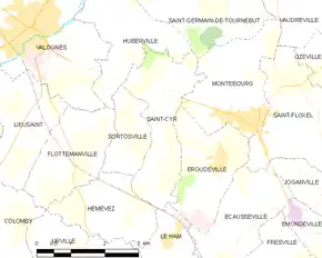 Poziția localității Saint-Cyr