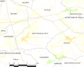 Poziția localității Saint-Denis-le-Vêtu