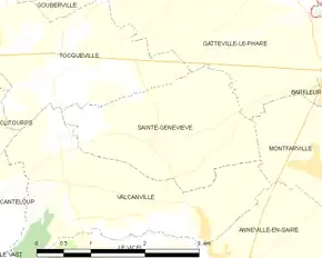 Poziția localității Sainte-Geneviève