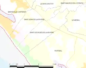 Poziția localității Saint-Georges-de-la-Rivière