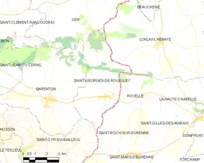 Poziția localității Saint-Georges-de-Rouelley