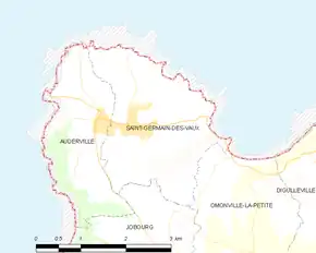 Poziția localității Saint-Germain-des-Vaux