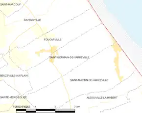 Poziția localității Saint-Germain-de-Varreville