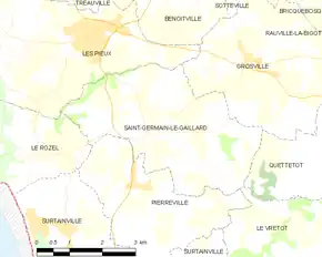 Poziția localității Saint-Germain-le-Gaillard