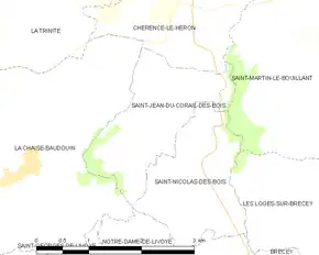 Poziția localității Saint-Jean-du-Corail-des-Bois