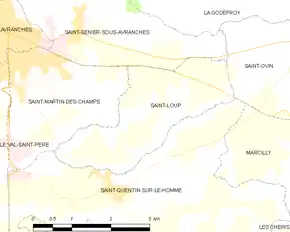 Poziția localității Saint-Loup