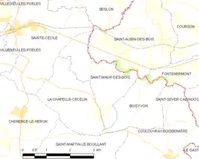 Poziția localității Saint-Maur-des-Bois