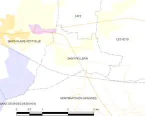 Poziția localității Saint-Pellerin