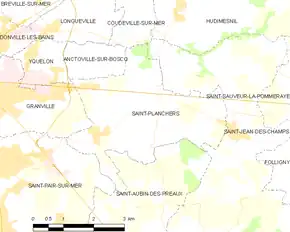 Poziția localității Saint-Planchers