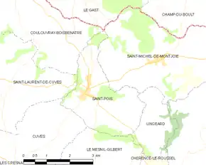 Poziția localității Saint-Pois