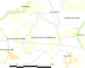Poziția localității Saint-Sauveur-la-Pommeraye