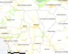 Poziția localității Sartilly