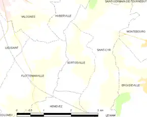 Poziția localității Sortosville