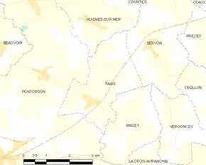 Poziția localității Tanis