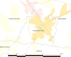 Poziția localității Torigni-sur-Vire