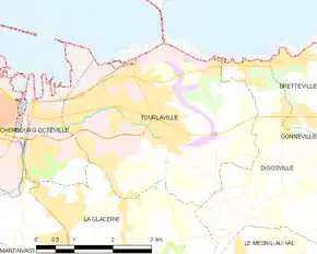Poziția localității Tourlaville