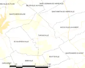Poziția localității Turqueville