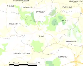 Poziția localității Le Vast