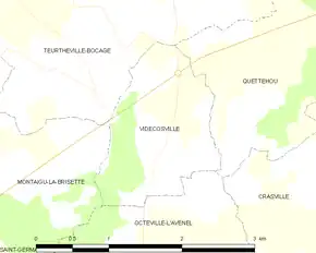 Poziția localității Videcosville