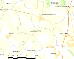 Poziția localității Villiers-le-Pré